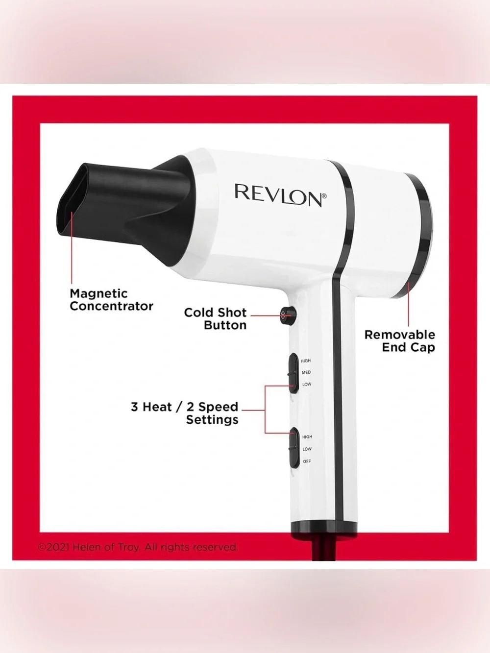 Revlon Crystal C + Ceramic Compact Hair Dryer